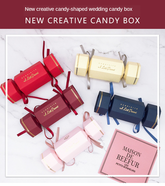 Stylowe pudełko na cukierki wysokiej klasy - kreatywne i spersonalizowane pudełko ślubne w stylu europejskim | Cukierniczka na prezent na przyjęcie - Wianko - 1