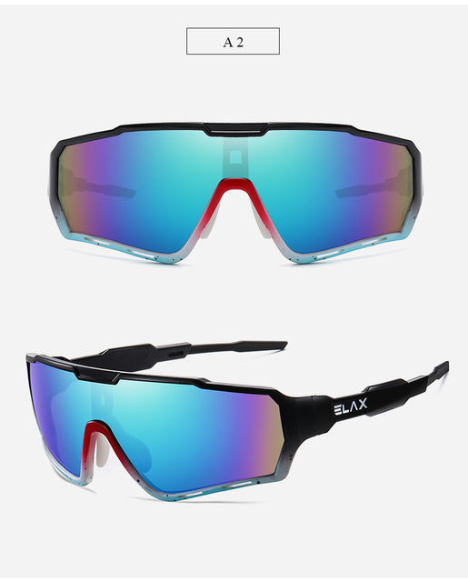 Nowe okulary rowerowe ELAX 2021 - UV400, sportowe, dla mężczyzn i kobiet, do jazdy na rowerze górskim - Wianko - 11