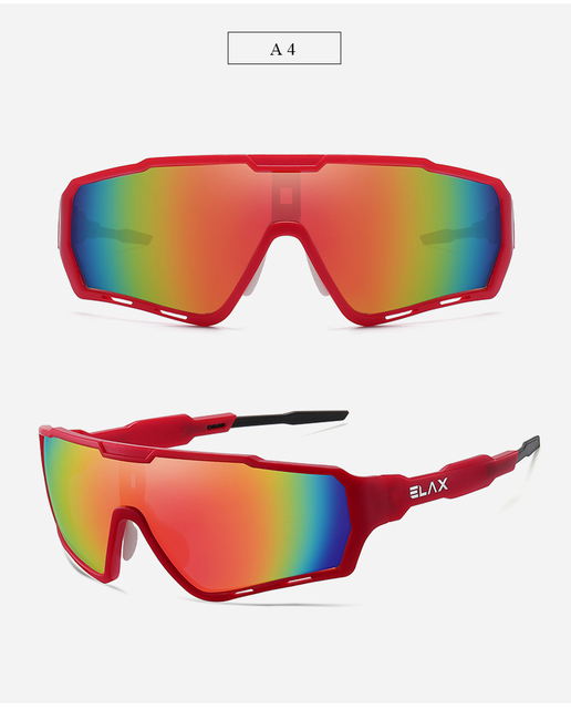 Nowe okulary rowerowe ELAX 2021 - UV400, sportowe, dla mężczyzn i kobiet, do jazdy na rowerze górskim - Wianko - 20