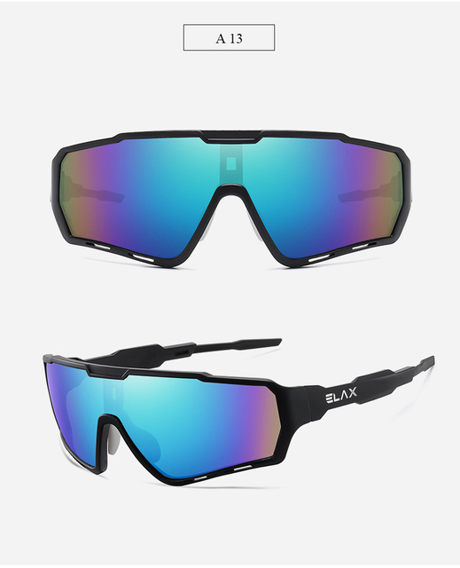 Nowe okulary rowerowe ELAX 2021 - UV400, sportowe, dla mężczyzn i kobiet, do jazdy na rowerze górskim - Wianko - 13