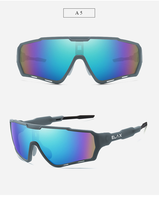 Nowe okulary rowerowe ELAX 2021 - UV400, sportowe, dla mężczyzn i kobiet, do jazdy na rowerze górskim - Wianko - 21