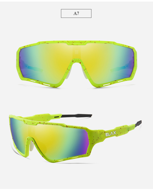 Nowe okulary rowerowe ELAX 2021 - UV400, sportowe, dla mężczyzn i kobiet, do jazdy na rowerze górskim - Wianko - 16