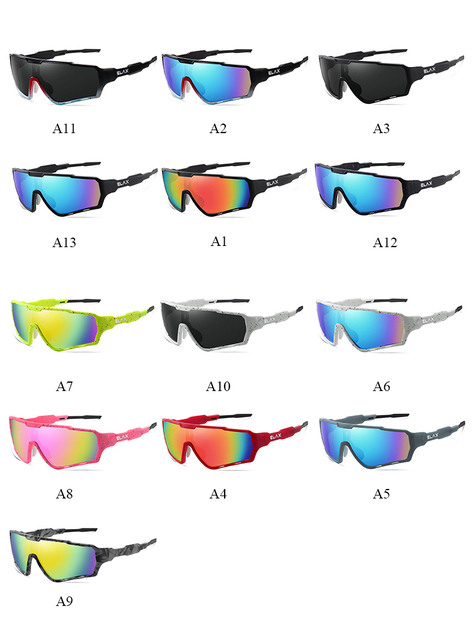 Nowe okulary rowerowe ELAX 2021 - UV400, sportowe, dla mężczyzn i kobiet, do jazdy na rowerze górskim - Wianko - 9