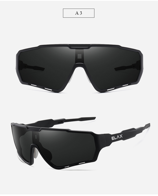 Nowe okulary rowerowe ELAX 2021 - UV400, sportowe, dla mężczyzn i kobiet, do jazdy na rowerze górskim - Wianko - 12