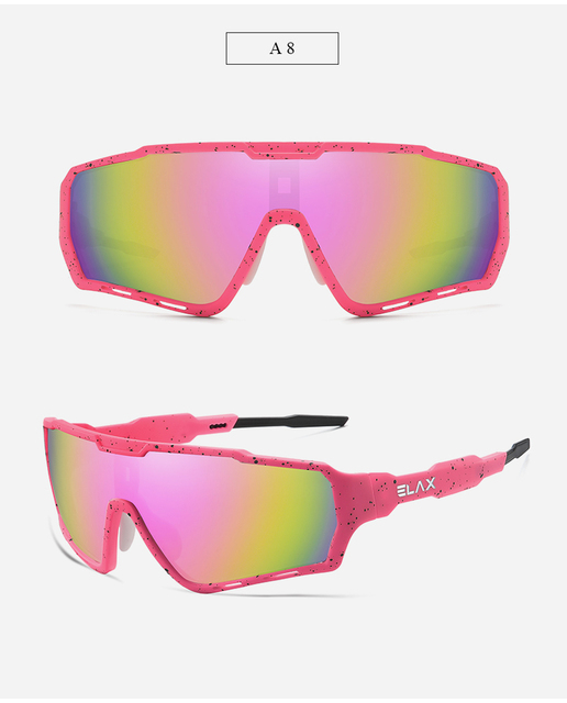 Nowe okulary rowerowe ELAX 2021 - UV400, sportowe, dla mężczyzn i kobiet, do jazdy na rowerze górskim - Wianko - 19