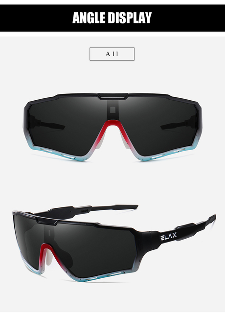 Nowe okulary rowerowe ELAX 2021 - UV400, sportowe, dla mężczyzn i kobiet, do jazdy na rowerze górskim - Wianko - 10
