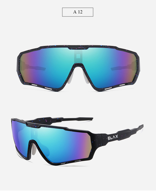 Nowe okulary rowerowe ELAX 2021 - UV400, sportowe, dla mężczyzn i kobiet, do jazdy na rowerze górskim - Wianko - 15