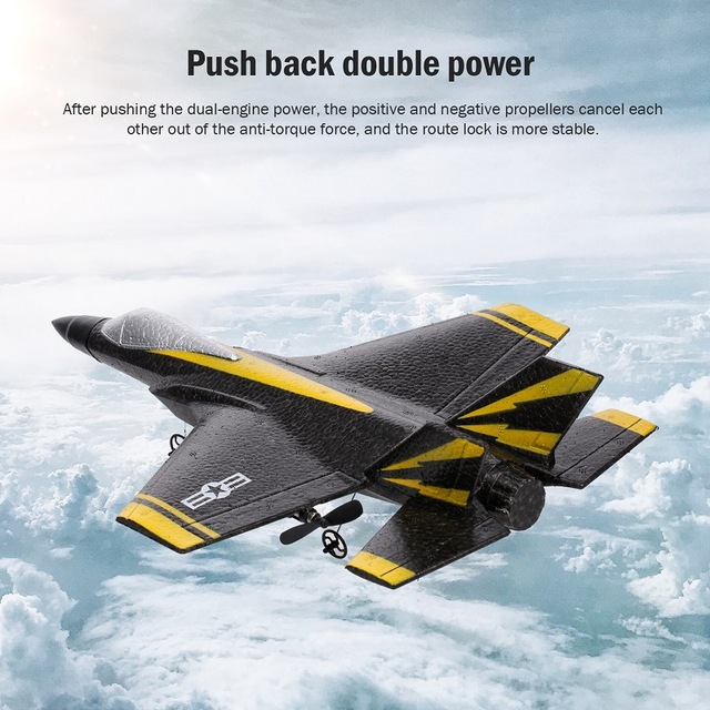 Szybowiec RC F35 2.4G - dron samolotowy z możliwością ręcznego puszczenia i rzutu pianką - dla chłopców - Wianko - 5