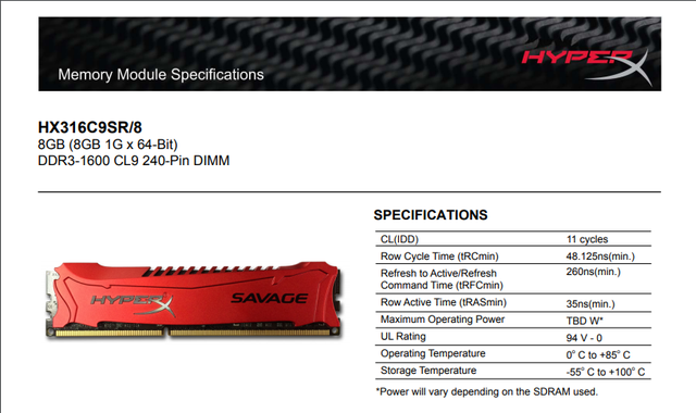 Pamięć ram DDR3 Kingston HyperX Savage 8GB 2133MHz DIMM - Wianko - 12