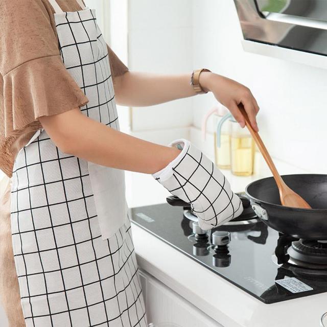 Antypoślizgowa rękawica kuchenna Nordic z bawełny do gotowania, mikrofalówek, pieczenia i grillowania - 1 sztuka, 4 kolory - Wianko - 4