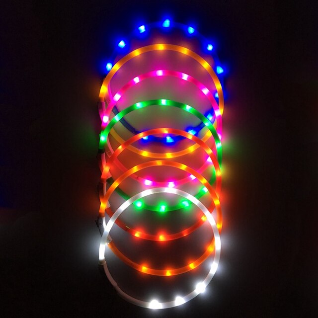 Obroża nocna LED ładowana na USB dla psów - świetlisty akumulatorowy obwód dla zwierząt - Wianko - 6