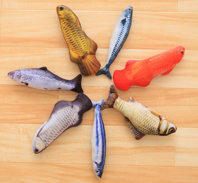 Realistyczna zabawka w kształcie ryby dla kota z kocimiętką - Wianko - 9