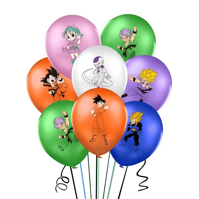 Zestaw 14 sztuk balonów dekoracyjnych Dragon Ball Z Goku Bulma Vegeta Frieza 12 Cal na imprezę tematyczną urodziny dla dzieci - Wianko - 2