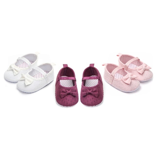 Kokardkowe buty dla niemowląt i maluchów - antypoślizgowe buciki z bawełny, idealne na wiosnę i jesień - Wianko - 2