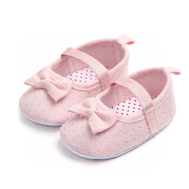 Kokardkowe buty dla niemowląt i maluchów - antypoślizgowe buciki z bawełny, idealne na wiosnę i jesień - Wianko - 3