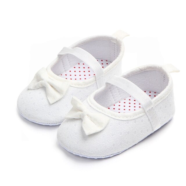 Kokardkowe buty dla niemowląt i maluchów - antypoślizgowe buciki z bawełny, idealne na wiosnę i jesień - Wianko - 5