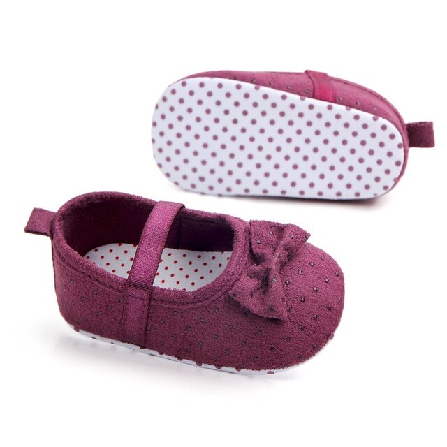Kokardkowe buty dla niemowląt i maluchów - antypoślizgowe buciki z bawełny, idealne na wiosnę i jesień - Wianko - 7