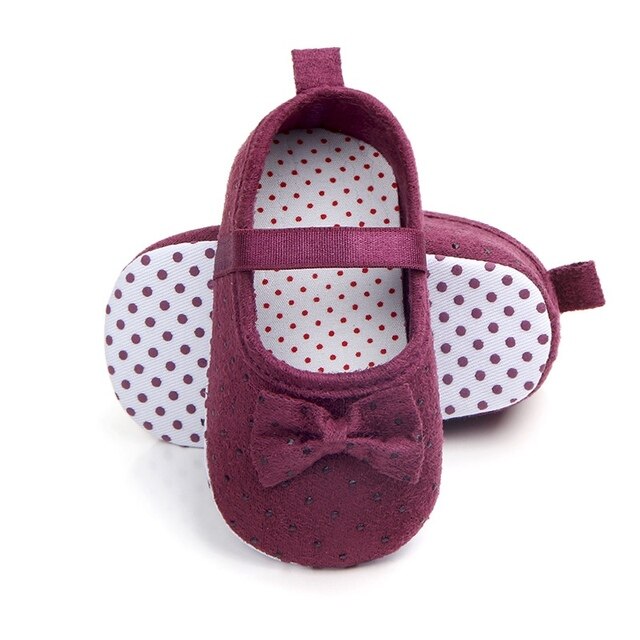 Kokardkowe buty dla niemowląt i maluchów - antypoślizgowe buciki z bawełny, idealne na wiosnę i jesień - Wianko - 8