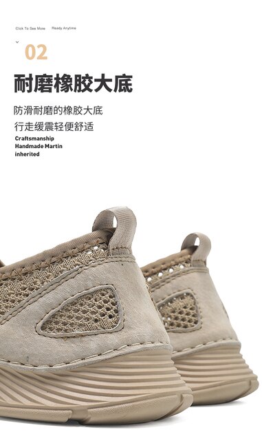 Męskie sandały z otworami i cienkimi podeszwami Vents, wykonane z siatki, bez sznurówek, letnie, nowoczesne buty - 2021 kolekcja - Wianko - 13