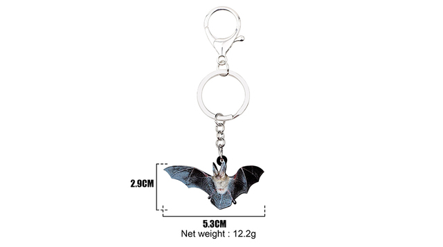 Breloczek brelok akrylowy Halloween z motywem latającego nietoperza Weveni - śliczna biżuteria dla zwierząt, dostępna dla kobiet i dziewczyn, idealna do torebki, imprez samochodowych - Wianko - 6