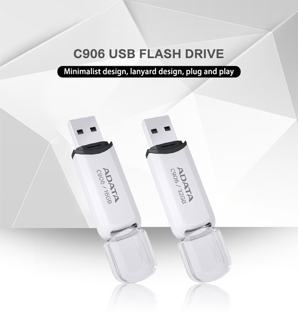 Pamięć USB ADATA C906 32GB 16GB USB 2.0 Mini U Stick Pendrive - Oryginalny produkt o wysokiej prędkości - Wianko - 1
