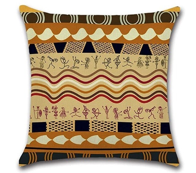 Poszewka na poduszkę z geometrycznym wzorem, okładka amerykańska - dekoracyjna poduszka - Wianko - 4
