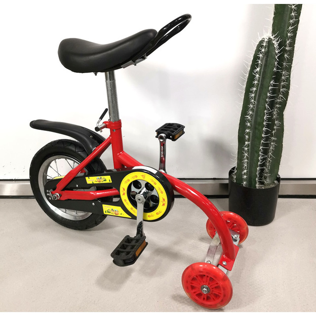 Trójkołowy skuter rowerowy dla dzieci do jazdy na zewnątrz, 3 w 1 rowerek biegowy - Wianko - 3