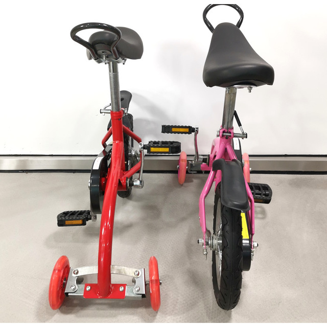Trójkołowy skuter rowerowy dla dzieci do jazdy na zewnątrz, 3 w 1 rowerek biegowy - Wianko - 7