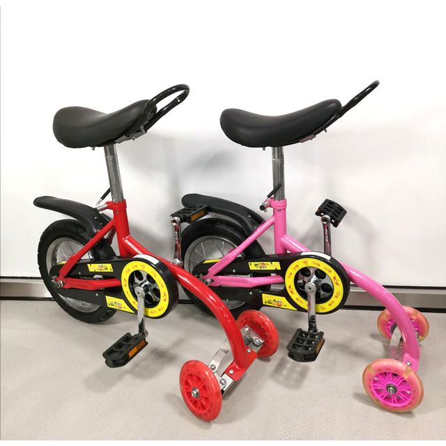 Trójkołowy skuter rowerowy dla dzieci do jazdy na zewnątrz, 3 w 1 rowerek biegowy - Wianko - 2