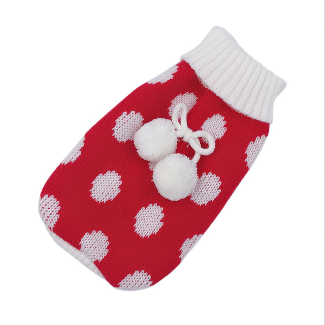 Ciepły sweter dla psa - świąteczny motyw kot i dzianina - dla Chihuahua i buldoga - szczenięcy płaszcz - Wianko - 16