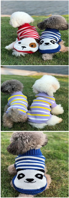Ciepły sweter dla psa - świąteczny motyw kot i dzianina - dla Chihuahua i buldoga - szczenięcy płaszcz - Wianko - 21