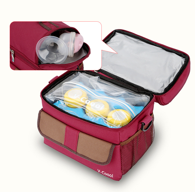 Izolacyjna torba termiczna V-Coool do przechowywania mleka dla dziecka – 2-warstwowa izolacja, idealna do karmienia piersią i przechowywania żywności DEO - Wianko - 7