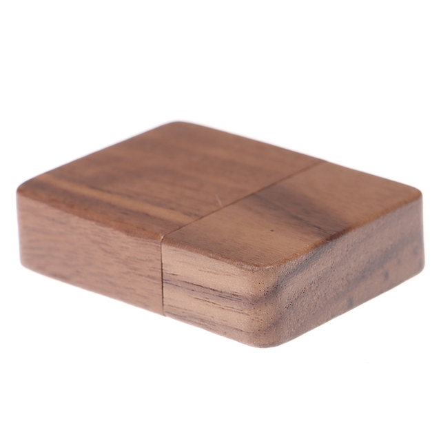 Rustykalne drewniane pudełko na zaręczyny z sygnowaniem - 1 szt - Wianko - 45
