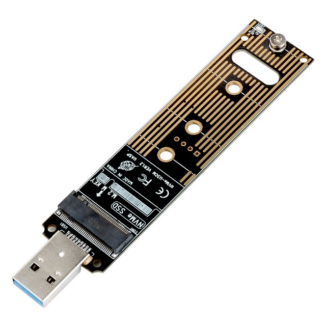 Karta adaptera USB 3.0 do zewnętrznego dysku SSD M.2 Nvme M, klucz M, 80 mm - Wianko - 1