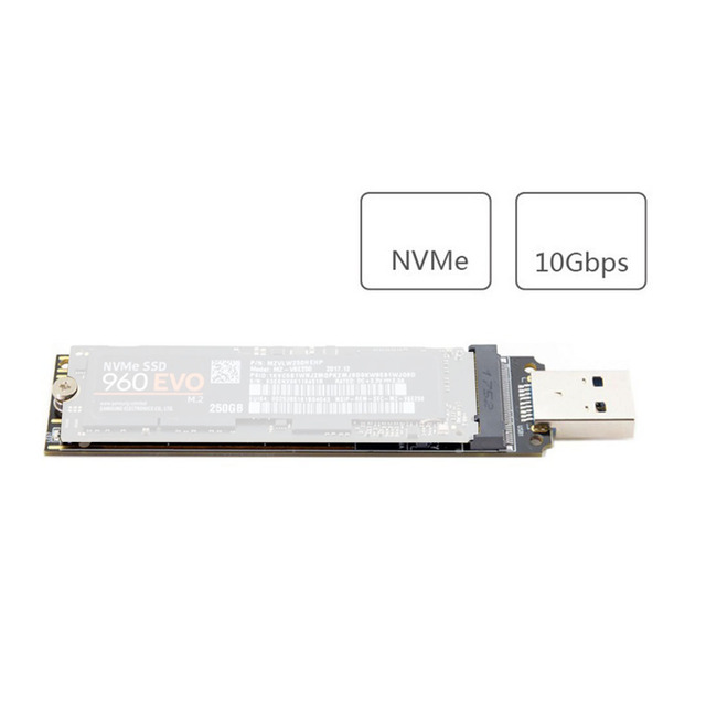 Karta adaptera USB 3.0 do zewnętrznego dysku SSD M.2 Nvme M, klucz M, 80 mm - Wianko - 10