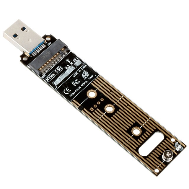 Karta adaptera USB 3.0 do zewnętrznego dysku SSD M.2 Nvme M, klucz M, 80 mm - Wianko - 3