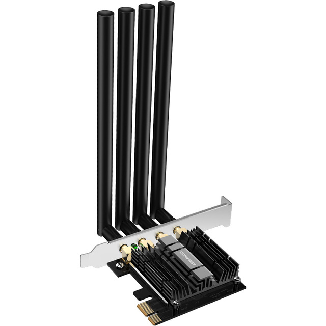 Karta sieciowa PCI-E z dwuzakresowym adapterem bezprzewodowym 2.4G + 5.8GHz o prędkości 1750 mb/s z 4 antenami dookólnymi 3dBi, obsługująca MU-MIMO, kompatybilna z systemami Win7/10 - Wianko - 14