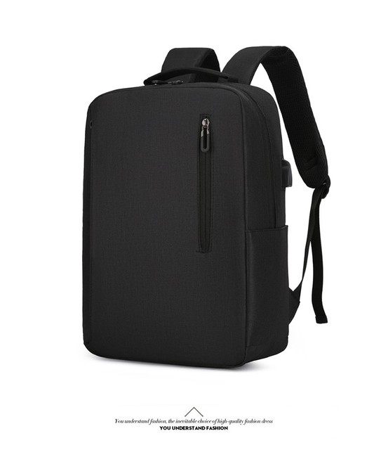 Męski plecak na laptopa 15.6 cala - nowość 2021, prosty design, duża pojemność - Wianko - 25
