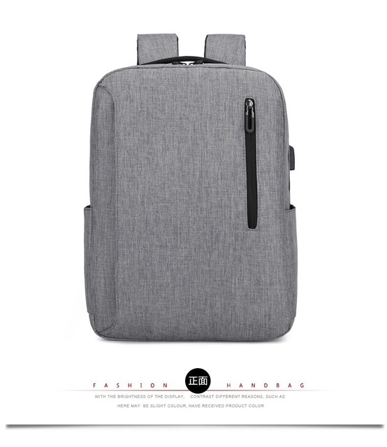 Męski plecak na laptopa 15.6 cala - nowość 2021, prosty design, duża pojemność - Wianko - 26