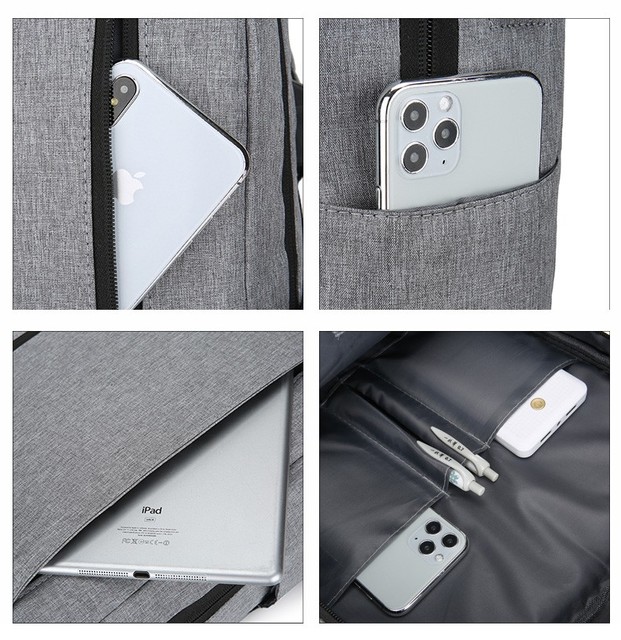 Męski plecak na laptopa 15.6 cala - nowość 2021, prosty design, duża pojemność - Wianko - 5