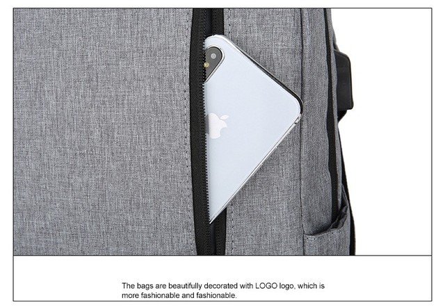 Męski plecak na laptopa 15.6 cala - nowość 2021, prosty design, duża pojemność - Wianko - 33