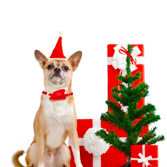 Świąteczne akcesoria dla małych psów - 30 sztuk: śliczne kot muszki, dekoracje w kształcie psa - Wianko - 3