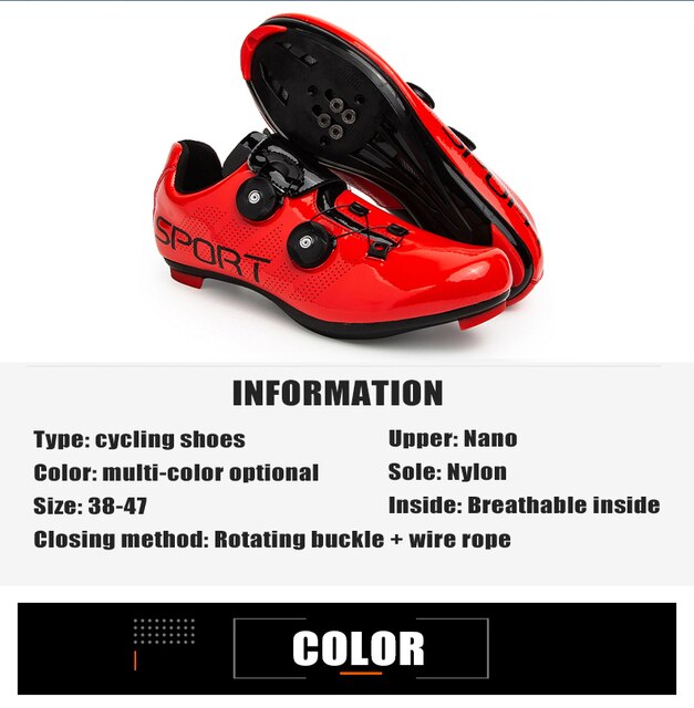 Buty rowerowe Cleat MTB - obuwie sportowe do kolarstwa górskiego i szosowego, ultralekkie, dla mężczyzn, kobiet i dzieci - Wianko - 7