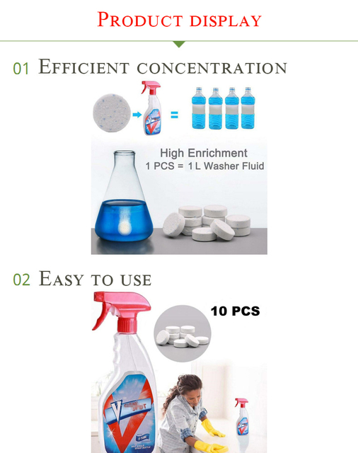 Zestaw 100/50/10 szt. wielofunkcyjnych musujących sprayów do czyszczenia plam - Wianko - 20