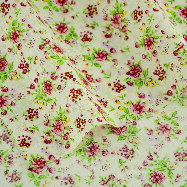 Booksew Nowość: 1 sztuka 100% bawełnianej tkaniny Fat Quarter z ładnymi wzorami kwiatowymi do patchworku i domowych tekstyliów - Wianko - 2