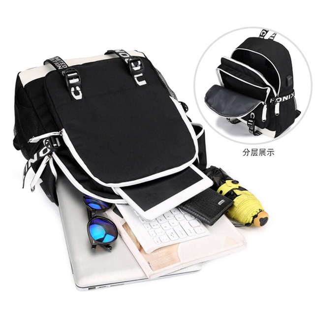 Unisex plecak Anime Tokyo Ghoul – codzienny towarzysz podróży, szkolny i na laptopa - Wianko - 10