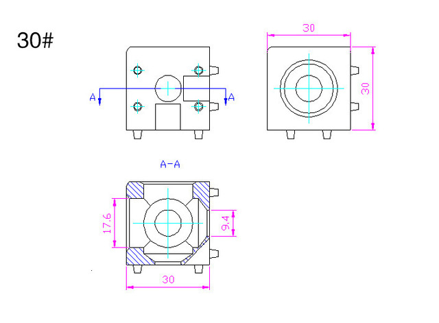 1PC Aluminiumowe złącze narożne dla profili aluminiowych Standard Europejski - 2020/3030/4040/4545 - Wianko - 2