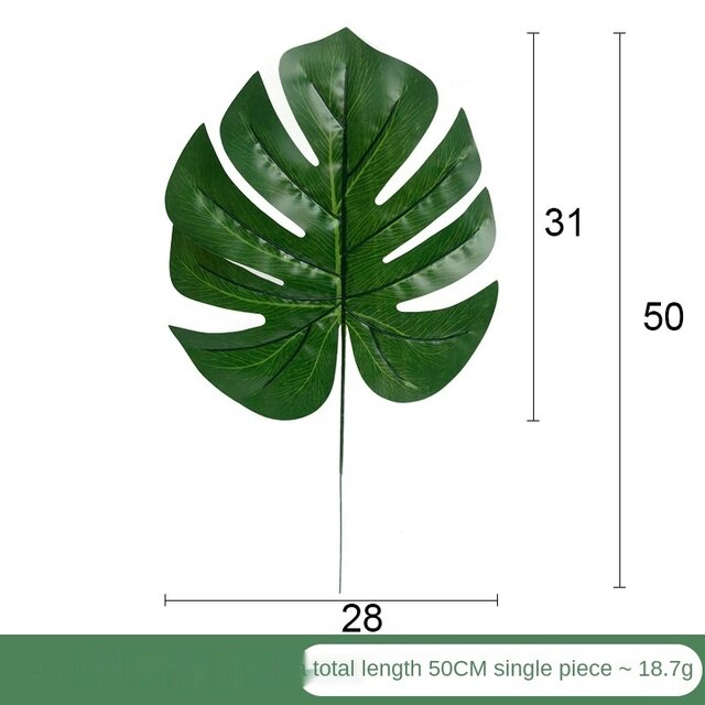Sztuczne liście w kolorze zieleni do dekoracji wnętrz i ogrodów - Wianko - 22