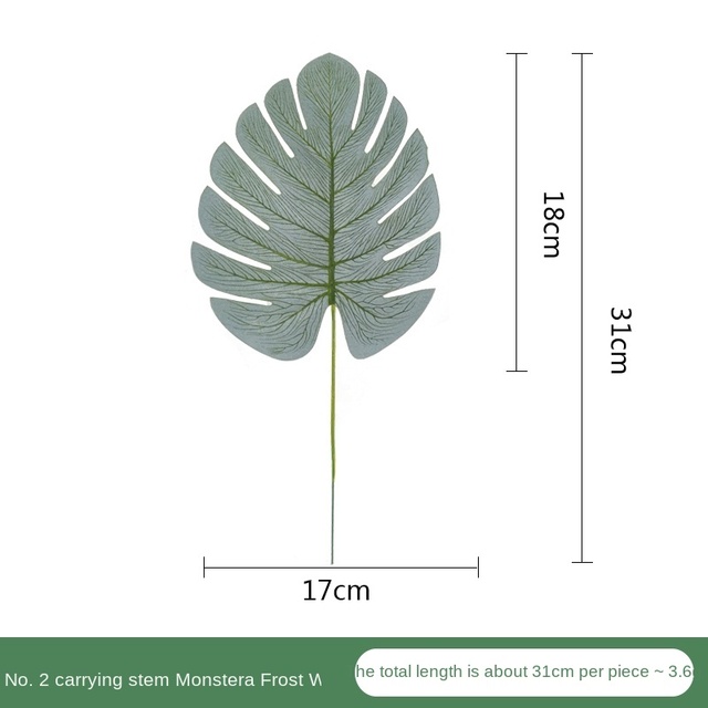 Sztuczne liście w kolorze zieleni do dekoracji wnętrz i ogrodów - Wianko - 10