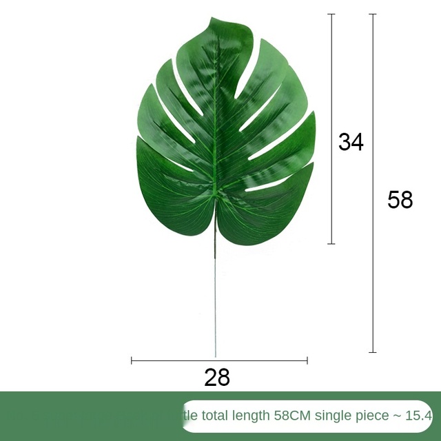 Sztuczne liście w kolorze zieleni do dekoracji wnętrz i ogrodów - Wianko - 24
